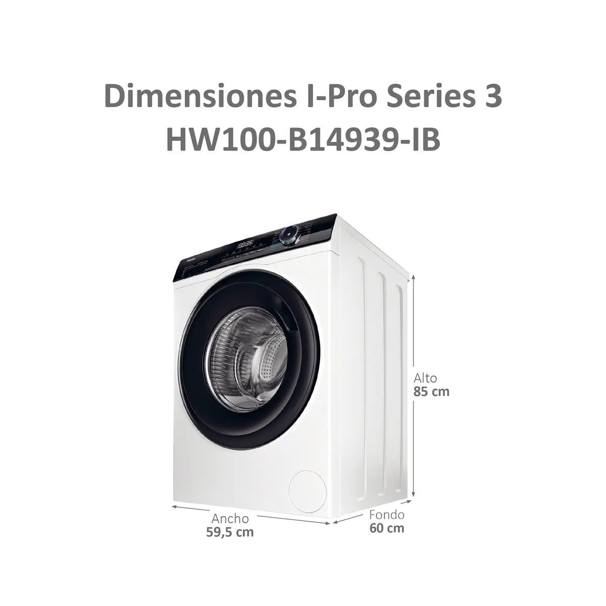 HAIER FRONT LOAD WASHER HW100B14939IB, 10kg, 1400rpm, A