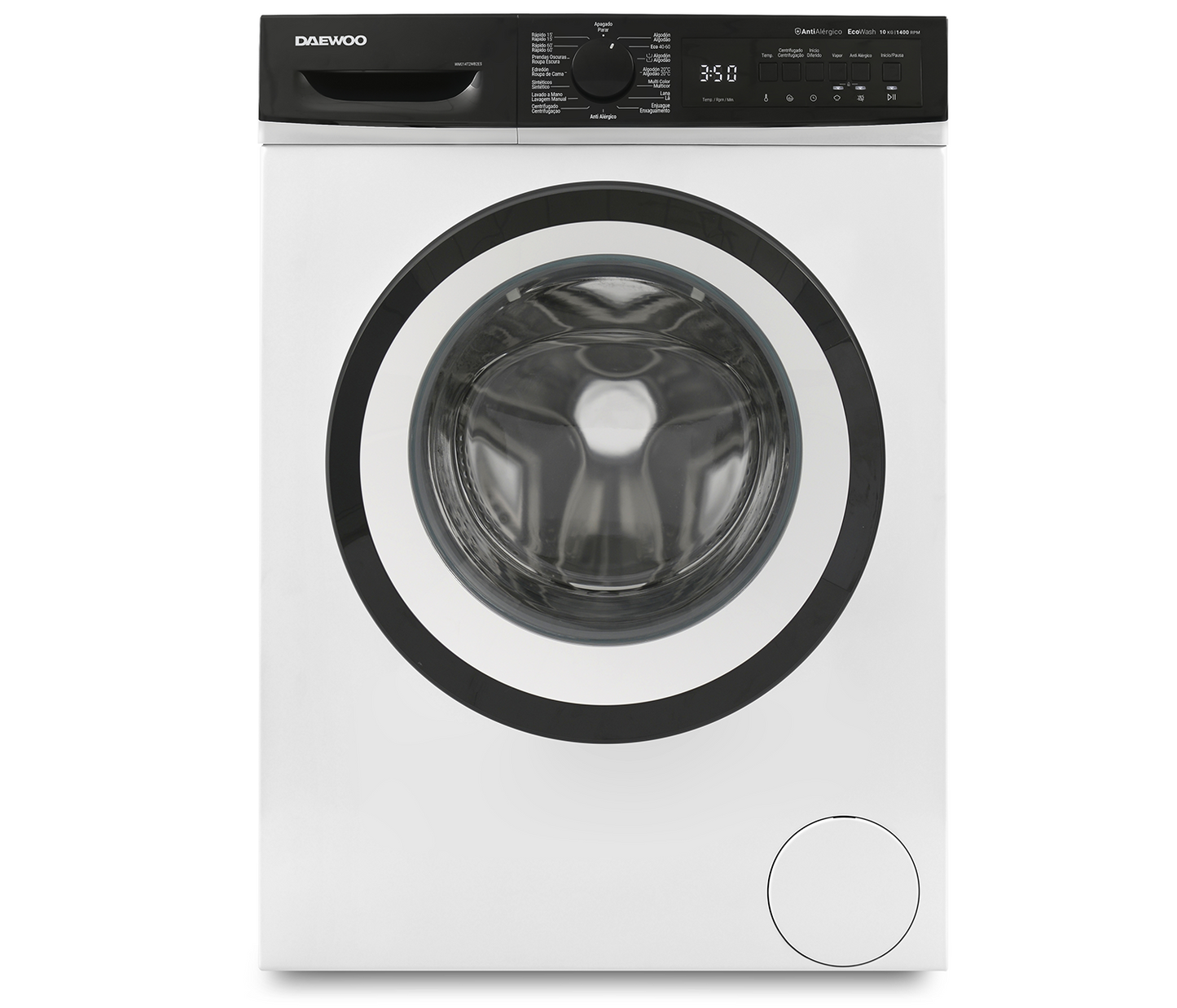 DAEWOO WASHING MACHINE 10KG 1400 RPM CLASS A INVERTER STEAM