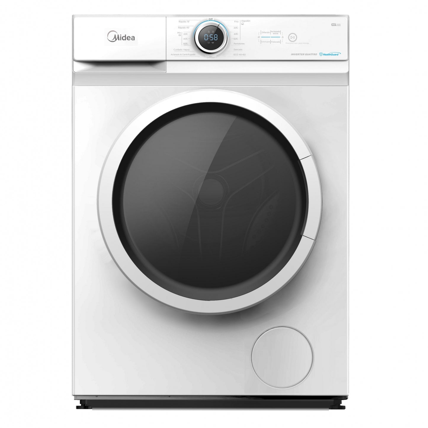 Lavadora Midea MF100W90BAW, 9Kg, 1400RPM, A