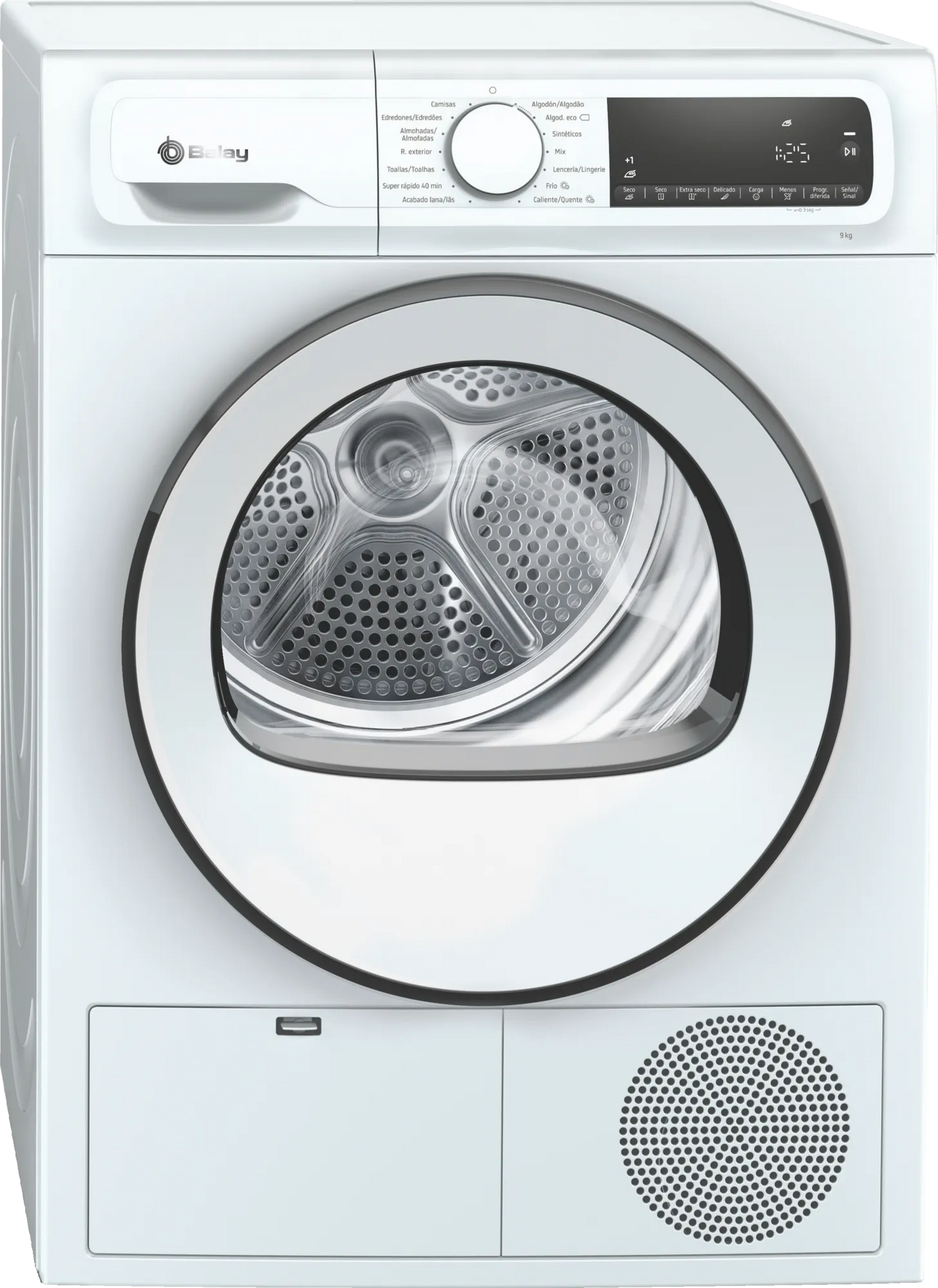 Secadora Balay 3SB090B, Blanco, 9 kg, Bomba de calor, A++