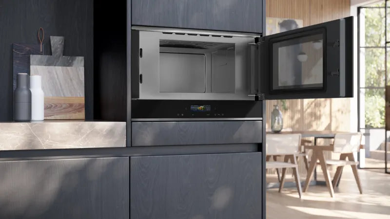MICROONDAS INTEGRABLE SIEMENS IQ700 BF722R1B1 21L S/P CRISTAL NEGRO