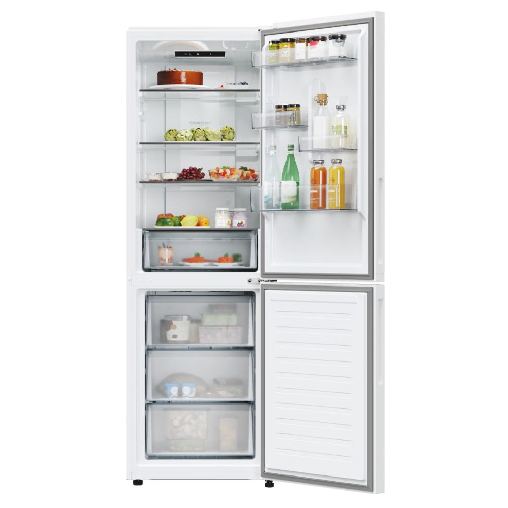 Frigorífico Combi Candy CNCQ2T618EW, No Frost, 185 cm, 355 L, 4 Cajones, Eficiencia E - Blanco