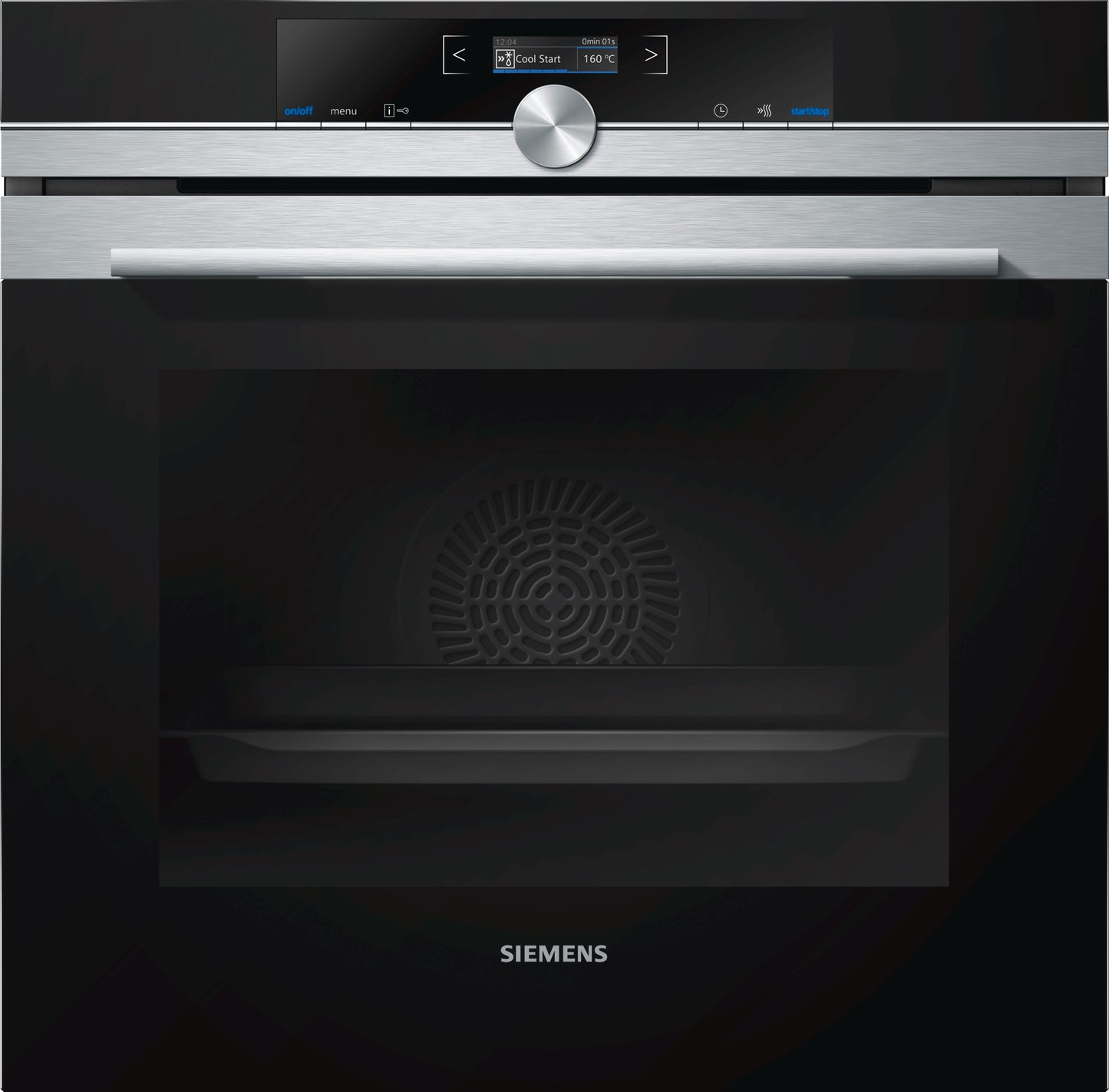 HORNO PIROLÍTICO SIEMENS HB673GBS1 CRISTAL NEGRO+INOX , Integrable A+