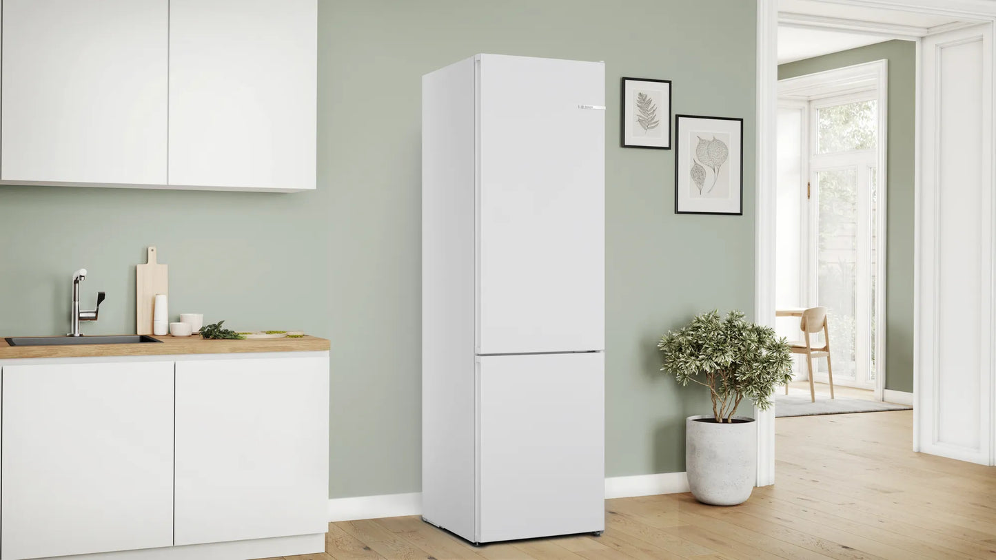 Bosch Serie 4 Frigorífico combinado de libre instalación 203 x 60 cm Blanco