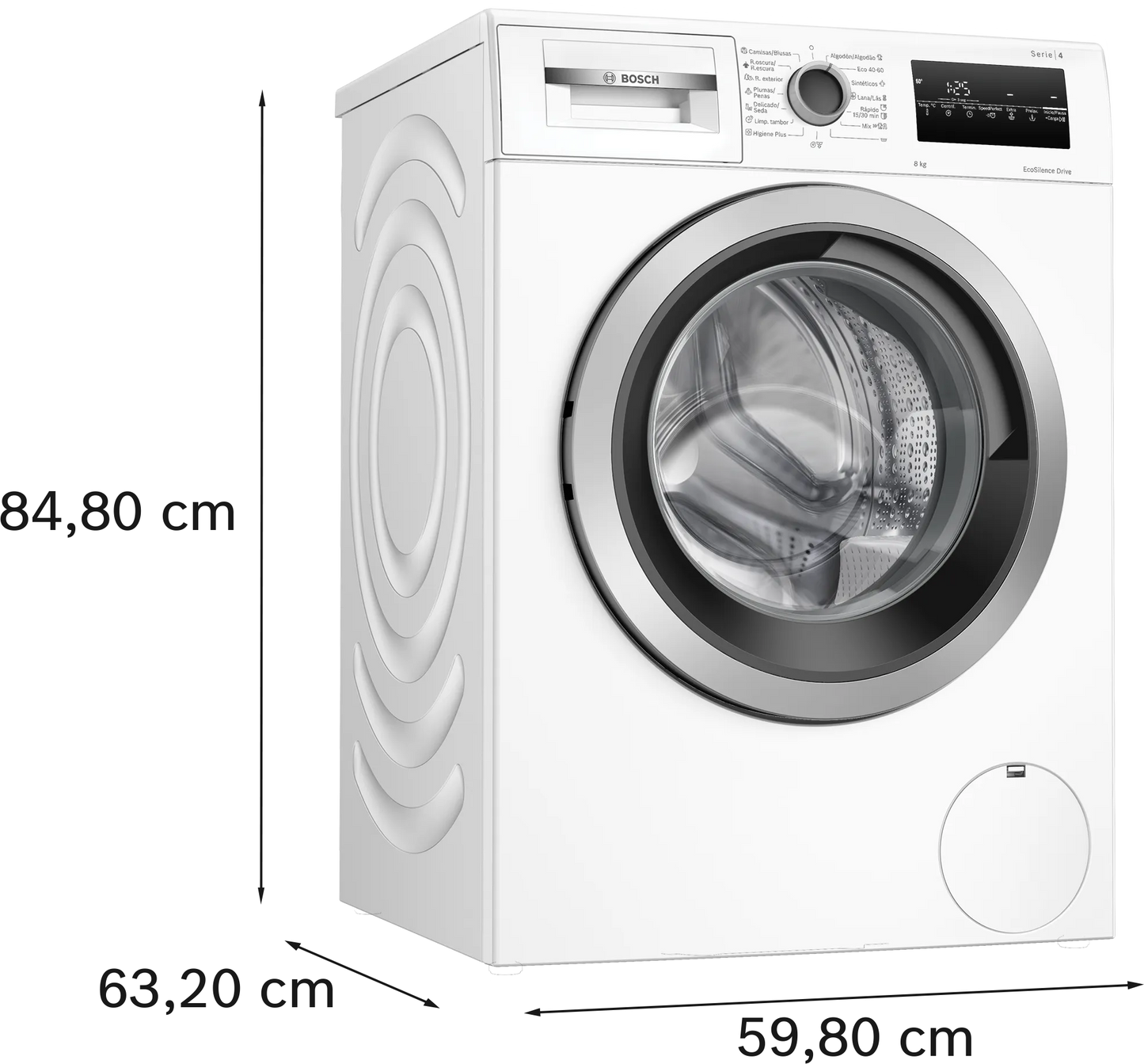 Lavadora BOSCH WAN28286ES Blanco 8Kg 1400 RPM CLASE A