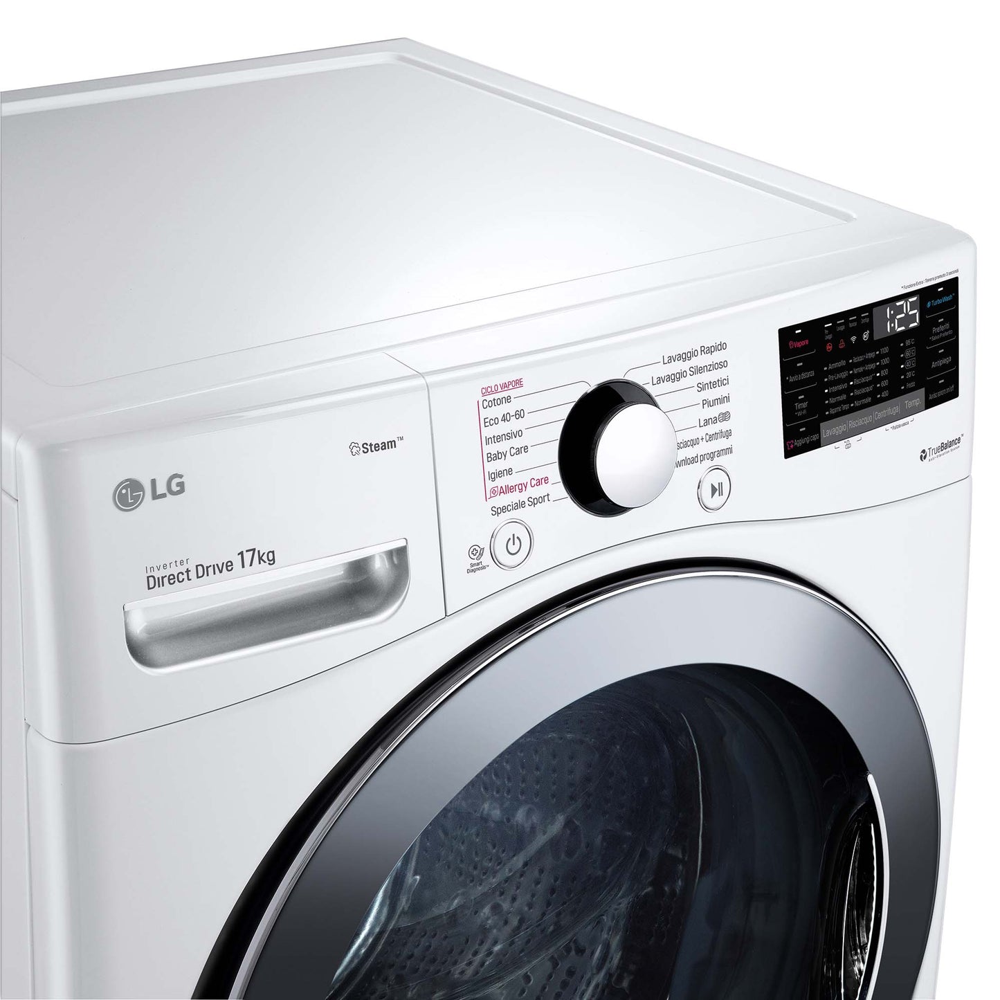 Midea Washing Machine MF100W90BAW, 9Kg, 1400RPM, A