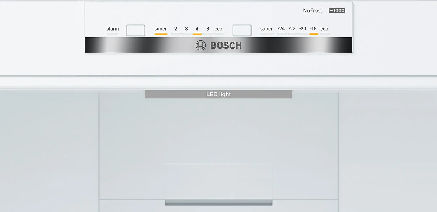 Frigorífico Combi Bosch KGN392WEF 203x60x66cm Clase E Libre Instalación