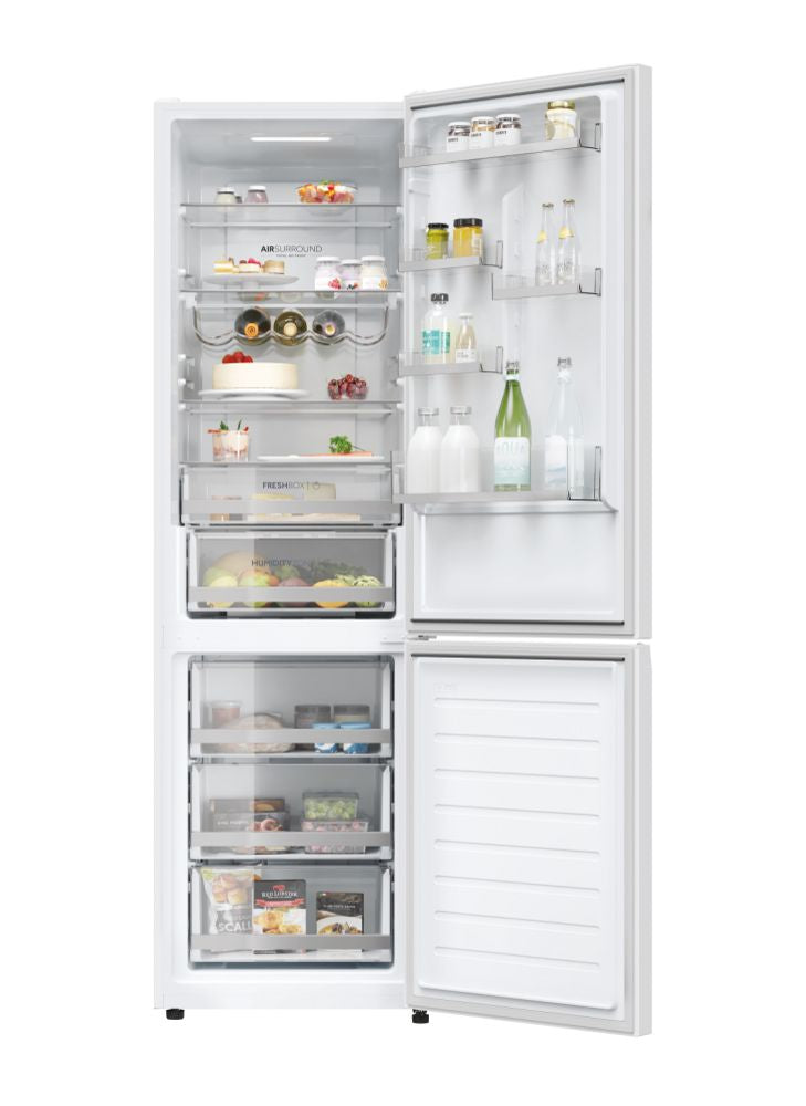 Haier 3P Combi Refrigerator HTR3619ENMN, 190x60cm, NFR, E, Inox