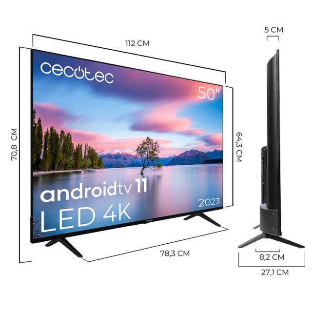 TELEVISOR TV CECOTEC 50" UHD ANDROIDTV