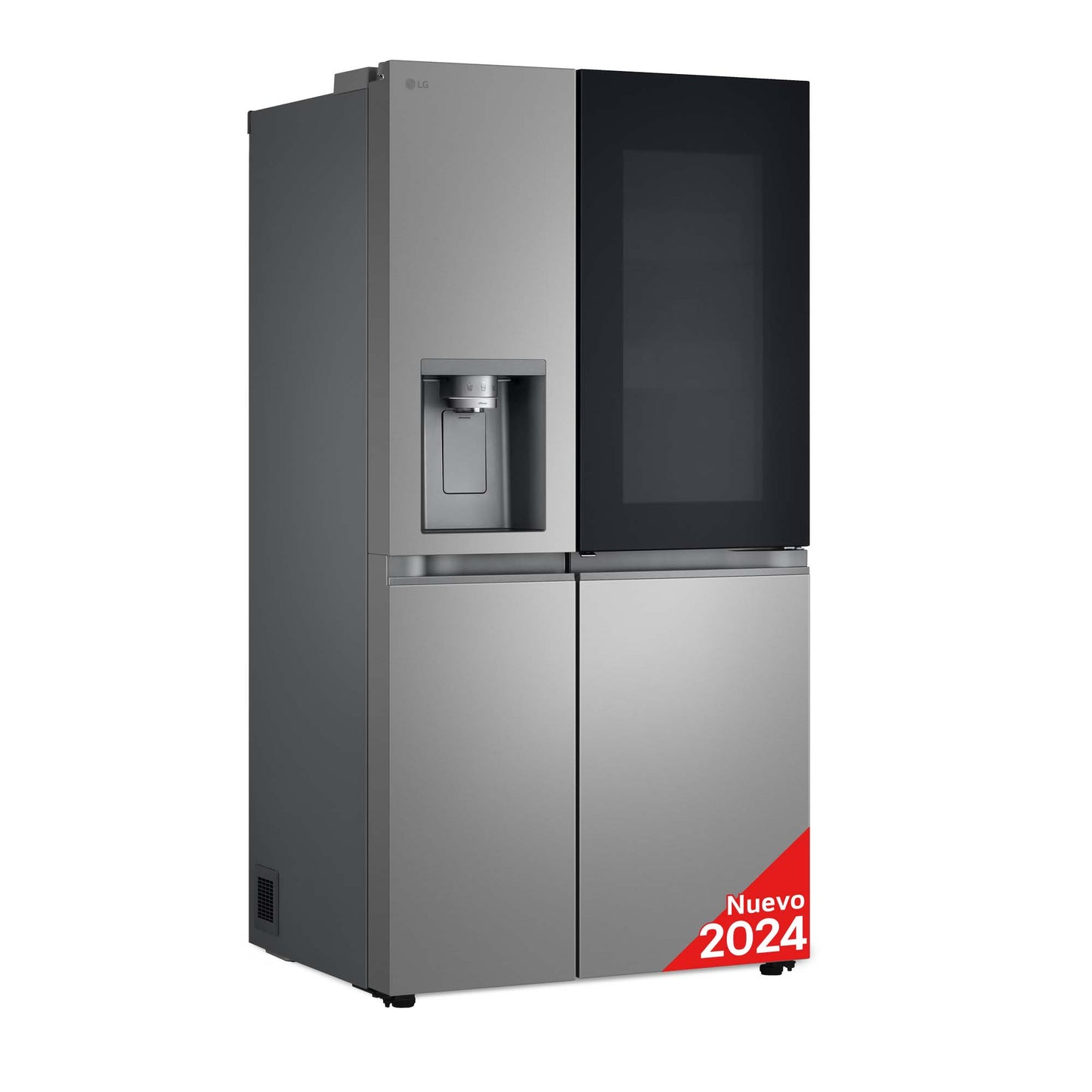 Frigorífico americano - LG InstaView Door-In-Door™ GSXE81PYBD, No Frost, 179 cm, 628 l, DoorCooling+™, Inoxidable antihuellas