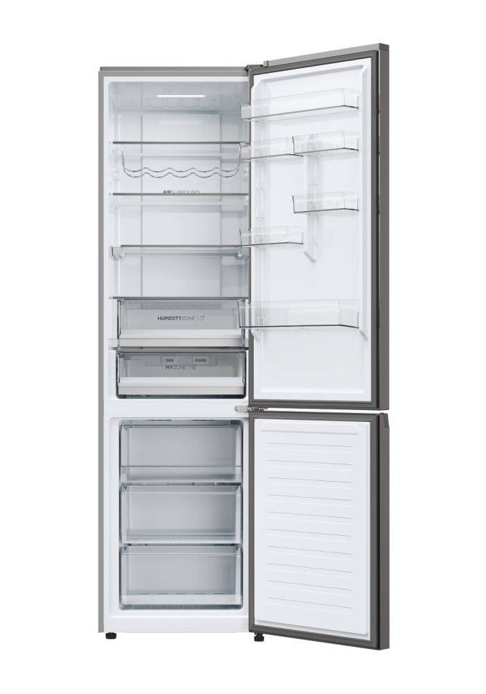 Haier 3P Combi Refrigerator HTR3619ENMN, 190x60cm, NFR, E, Inox
