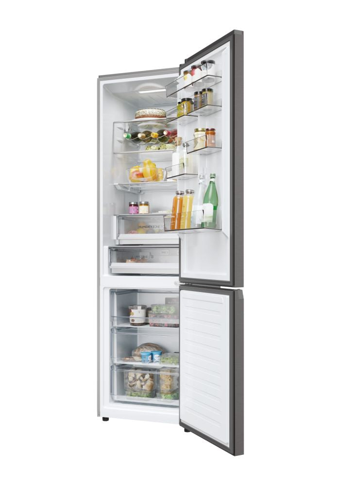 Haier 3P Combi Refrigerator HTR3619ENMN, 190x60cm, NFR, E, Inox
