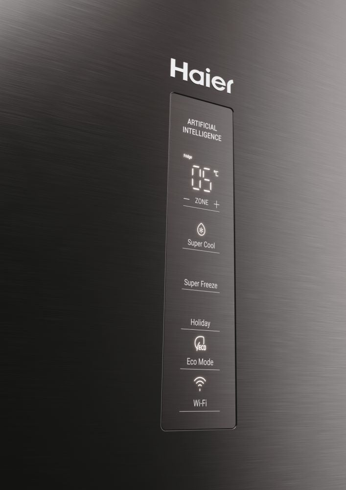 Haier 3P Combi Refrigerator HTR3619ENMN, 190x60cm, NFR, E, Inox