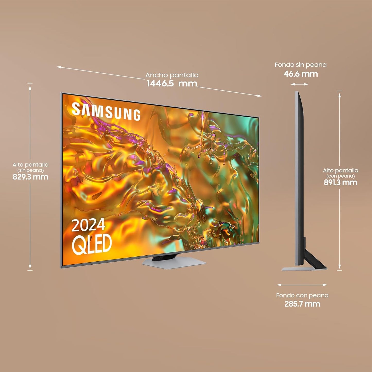 TELEVISOR SMART TV SAMSUNG 65"TQ65Q80D QLED UHD FULLARRAY 120HZ