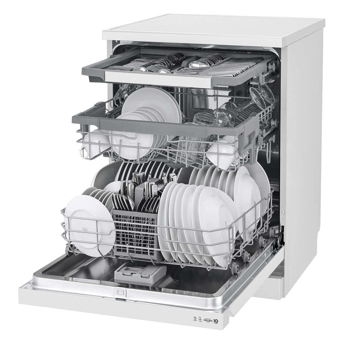 LG DF365FPS FREE-STANDING STAINLESS STEEL DISHWASHER 14 PLACES 10 PROGRAMS 60CM