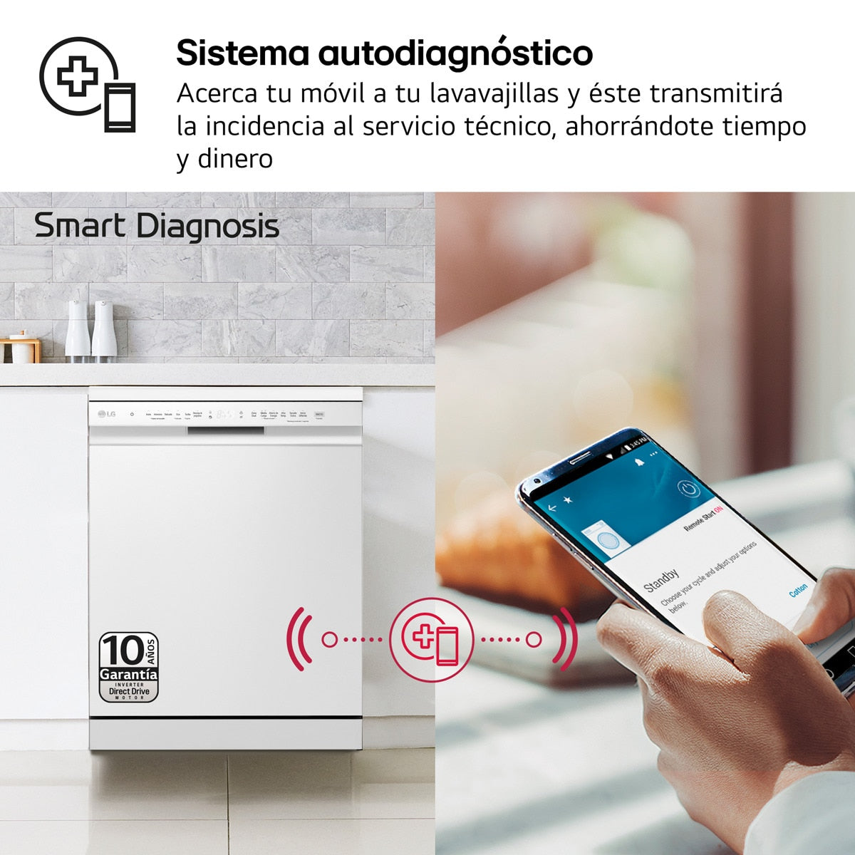 LG DF365FPS FREE-STANDING STAINLESS STEEL DISHWASHER 14 PLACES 10 PROGRAMS 60CM