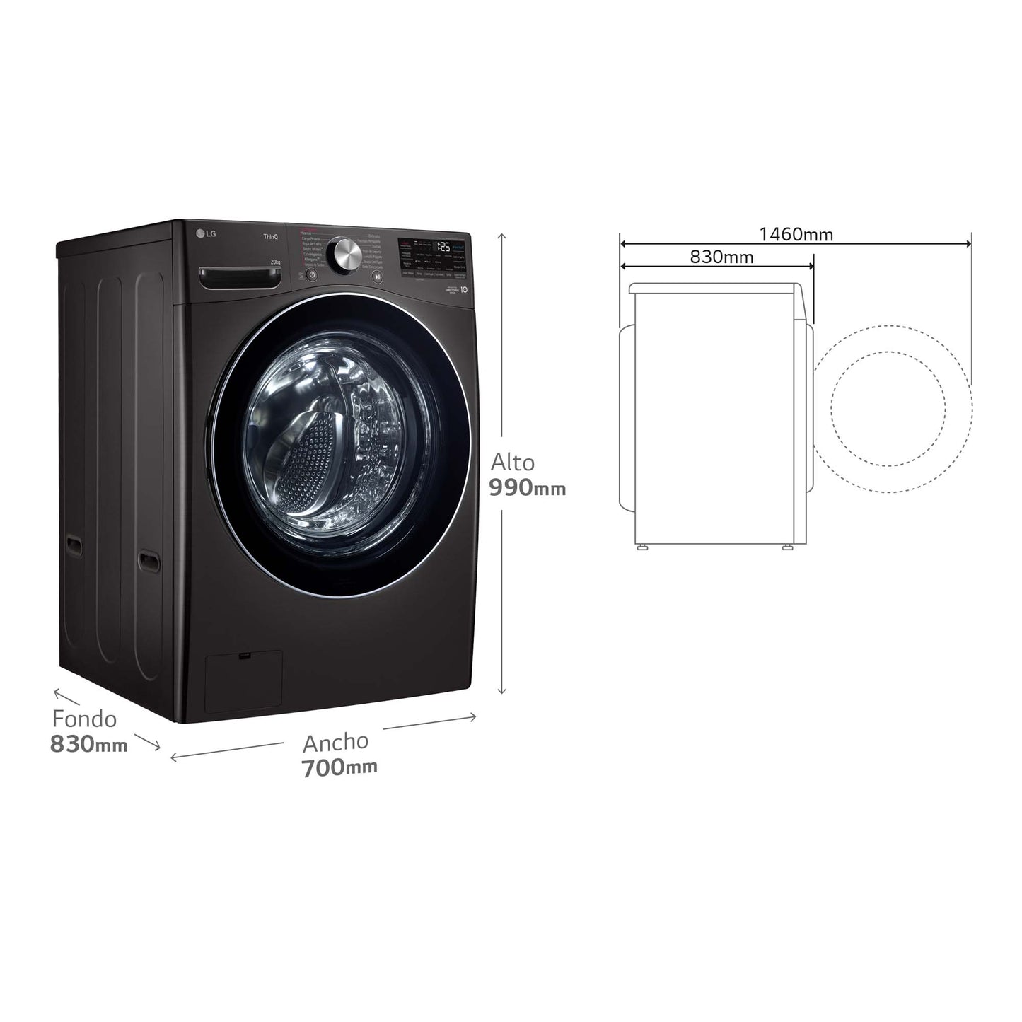 CF JOHNSON NAVIA80 8KG 1200RPM WASHER