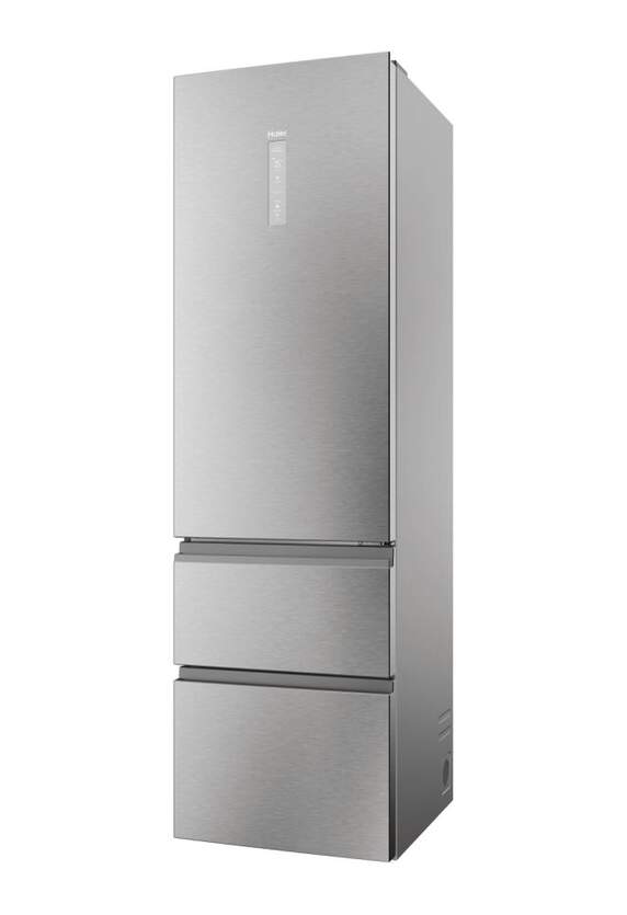 Haier 3P Combi Refrigerator HTR3619ENMN, 190x60cm, NFR, E, Inox