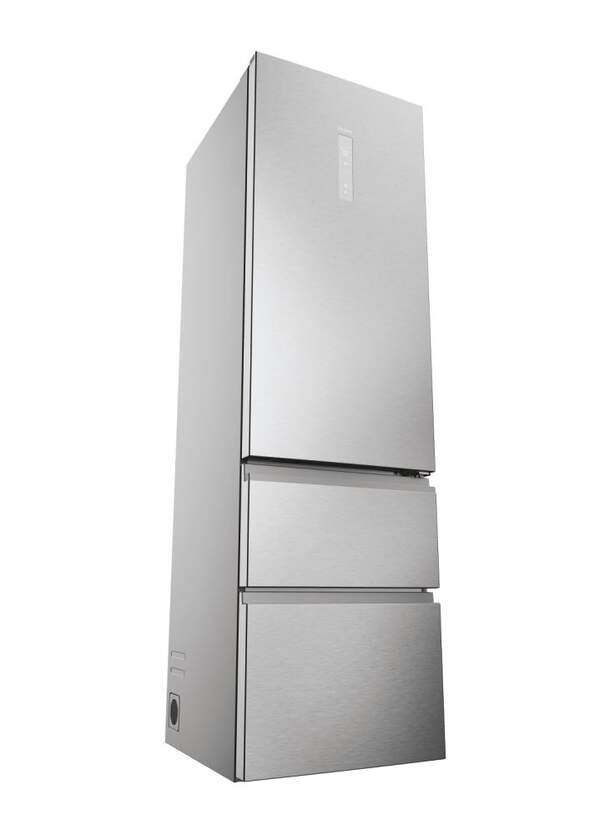 Haier 3P Combi Refrigerator HTR3619ENMN, 190x60cm, NFR, E, Inox