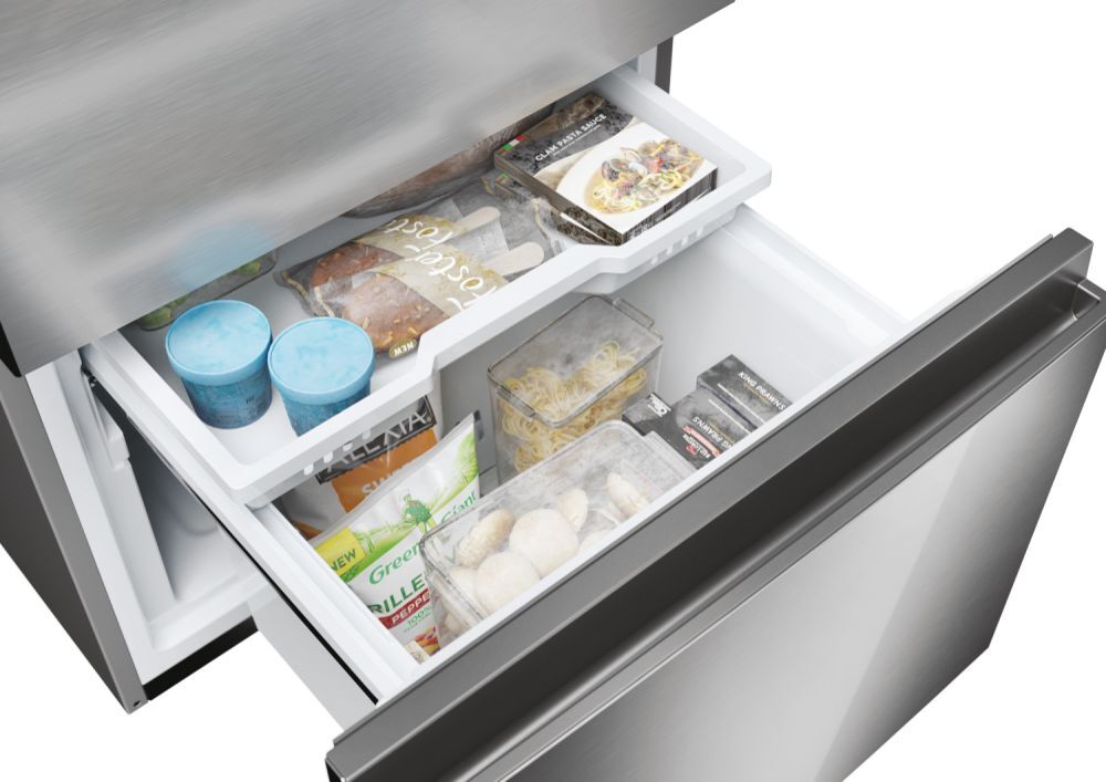 Haier 3P Combi Refrigerator HTR3619ENMN, 190x60cm, NFR, E, Inox