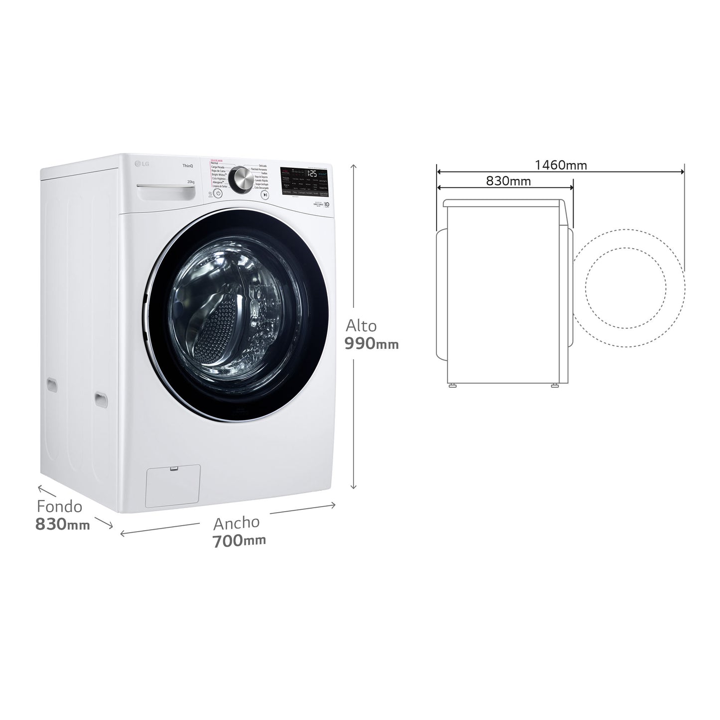 CF JOHNSON NAVIA80 8KG 1200RPM WASHER