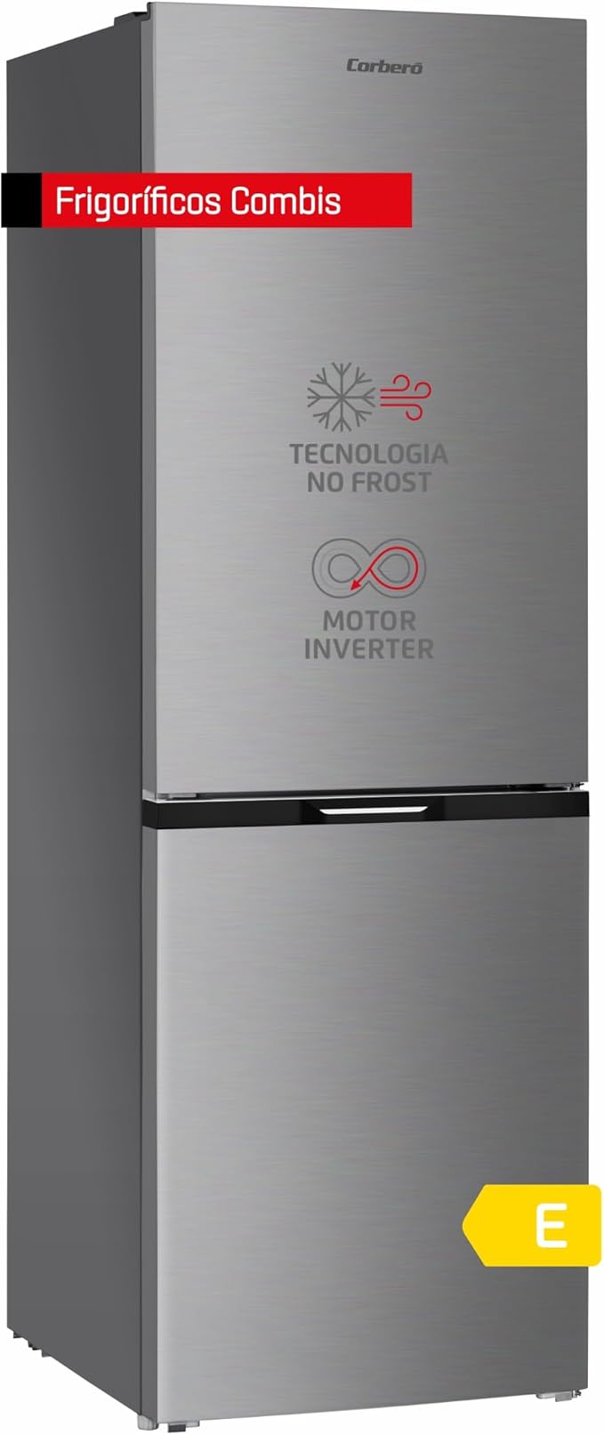 Frigorífico Combi Cobero 185x60cm NoFrost CCH18522EX Inox