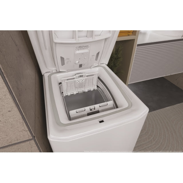 Midea MF100T80B/W-ES Top Loading Washing Machine, White, 8 kg, 1300 rpm, A
