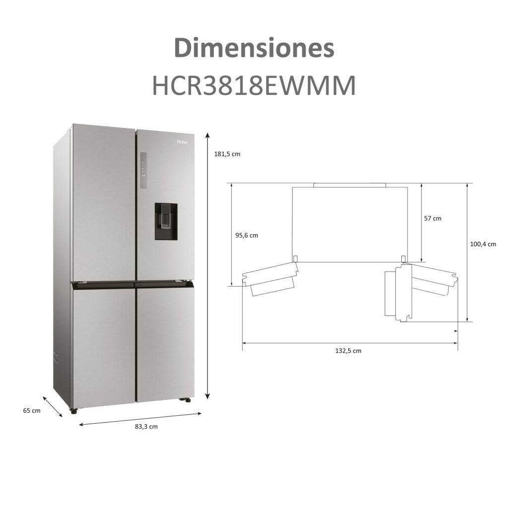 Haier Total No Frost Side by Side Refrigerator HCR3818EWMM Water Dispenser