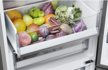 Haier 3P Combi Refrigerator HTR3619ENMN, 190x60cm, NFR, E, Inox