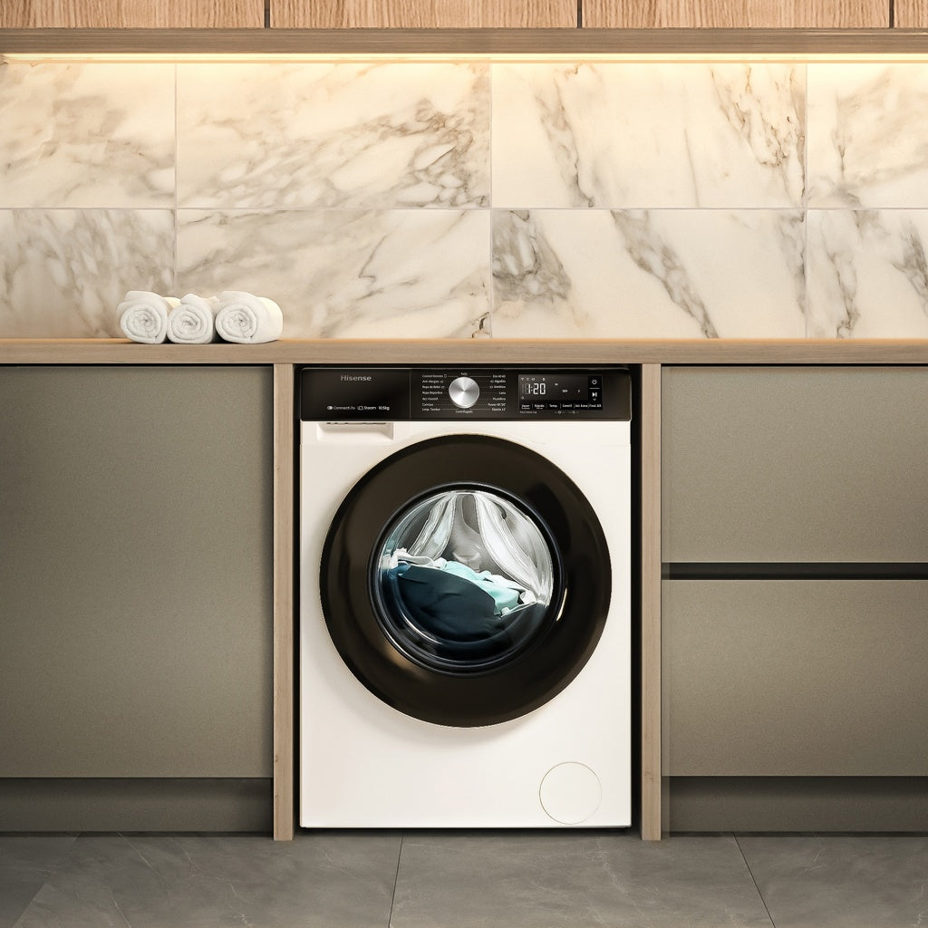 Hisense WF3S1043BW3 Washing Machine, 10.5kg, 1400rpm, A