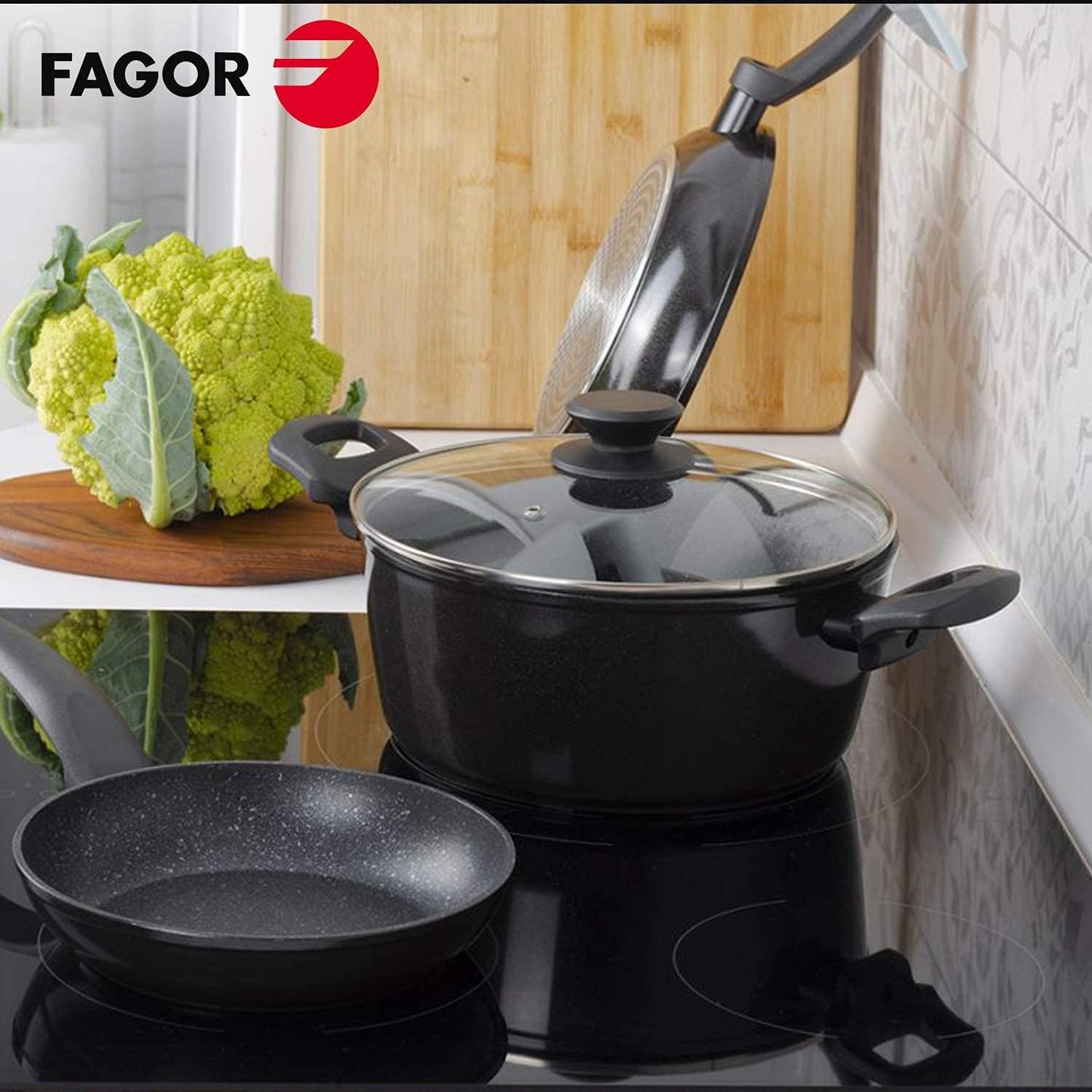 BATERIA COCINA FAGOR VIVANT 2SARTEN 24-20 CAZULA24