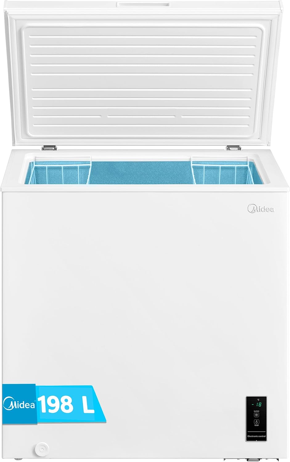 MIDEA Arcon Mini-Gefrierschrank Horizontal – 418 L, Inverter-Motor, Digitale Steuerung | Leise 39 DBA