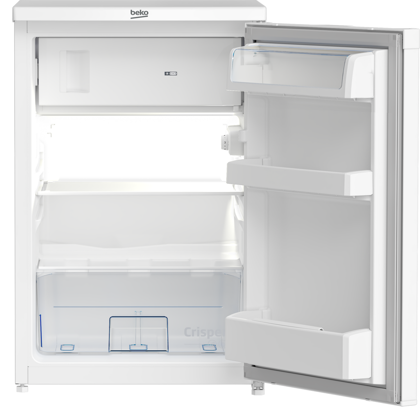 Frigorífico 1 puerta con congelador Beko TSE1284N, Blanco, 84x54 cm, F