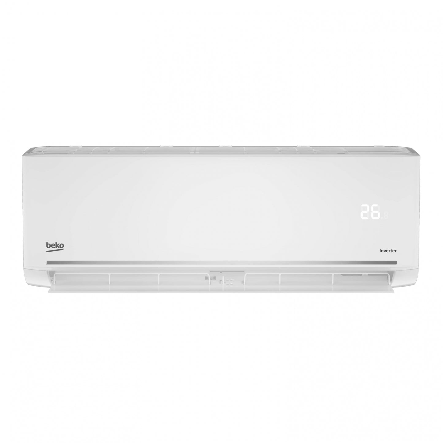 Aire acondicionado Split 1 x 1 - Beko BEHPI 120/ BEHPI 121, Inverter, 3010 fg/h, 60 dB(A), Deshumidificación, Wifi, Blanco