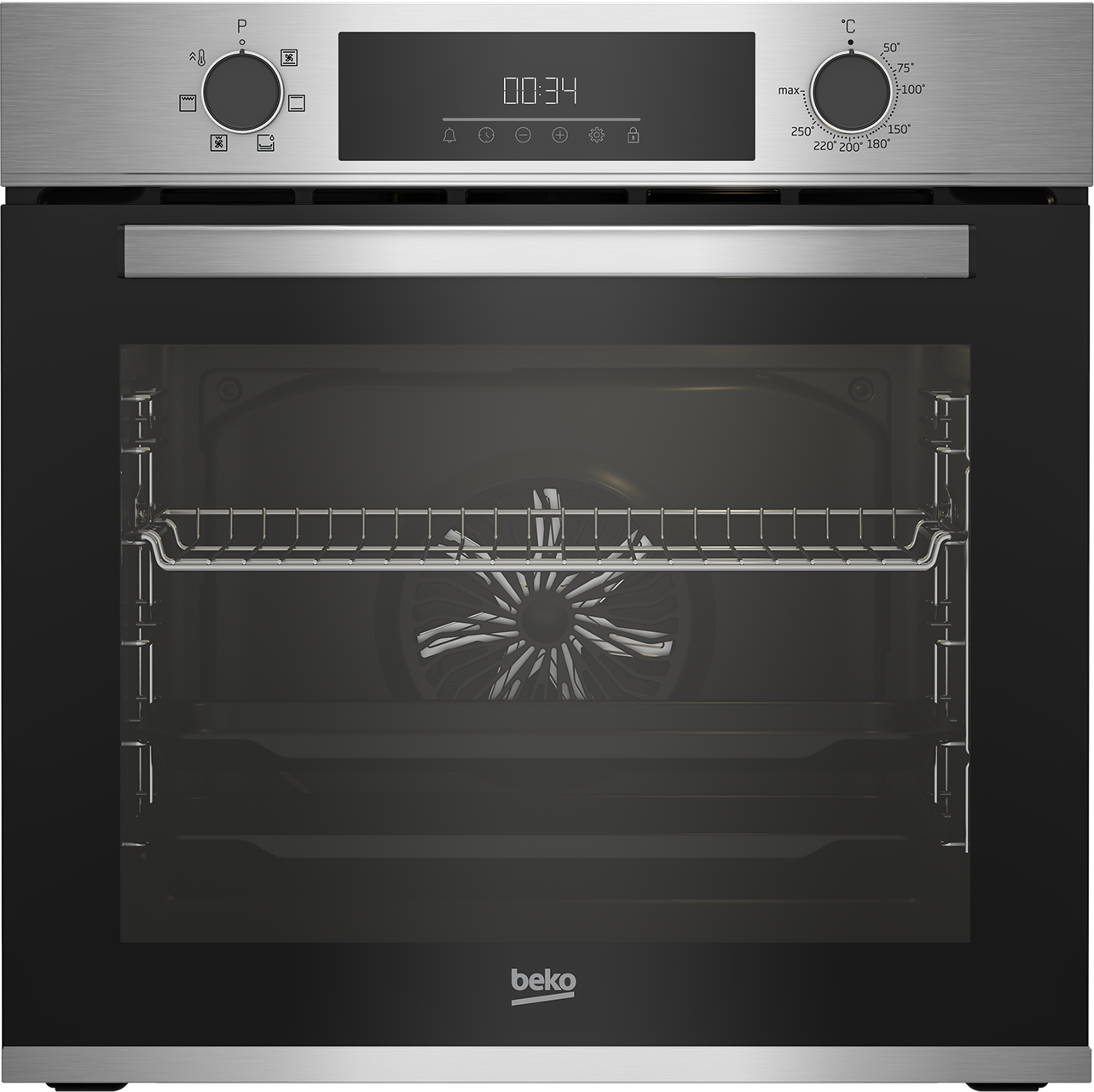 Oven - Beko BBIE12300XD, Multifunction, Hydrolysis, 72 l, 59.4 cm, Steam Function, Stainless Steel