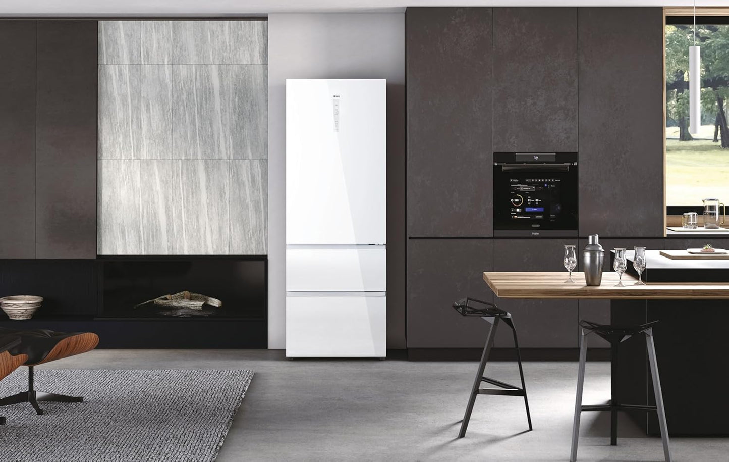 OFERTA FRIGORIFICO COMBI HAIER 3D NOFROST CRISTAL BLANCO 201 cm x 70 cm HTW7720DNGW