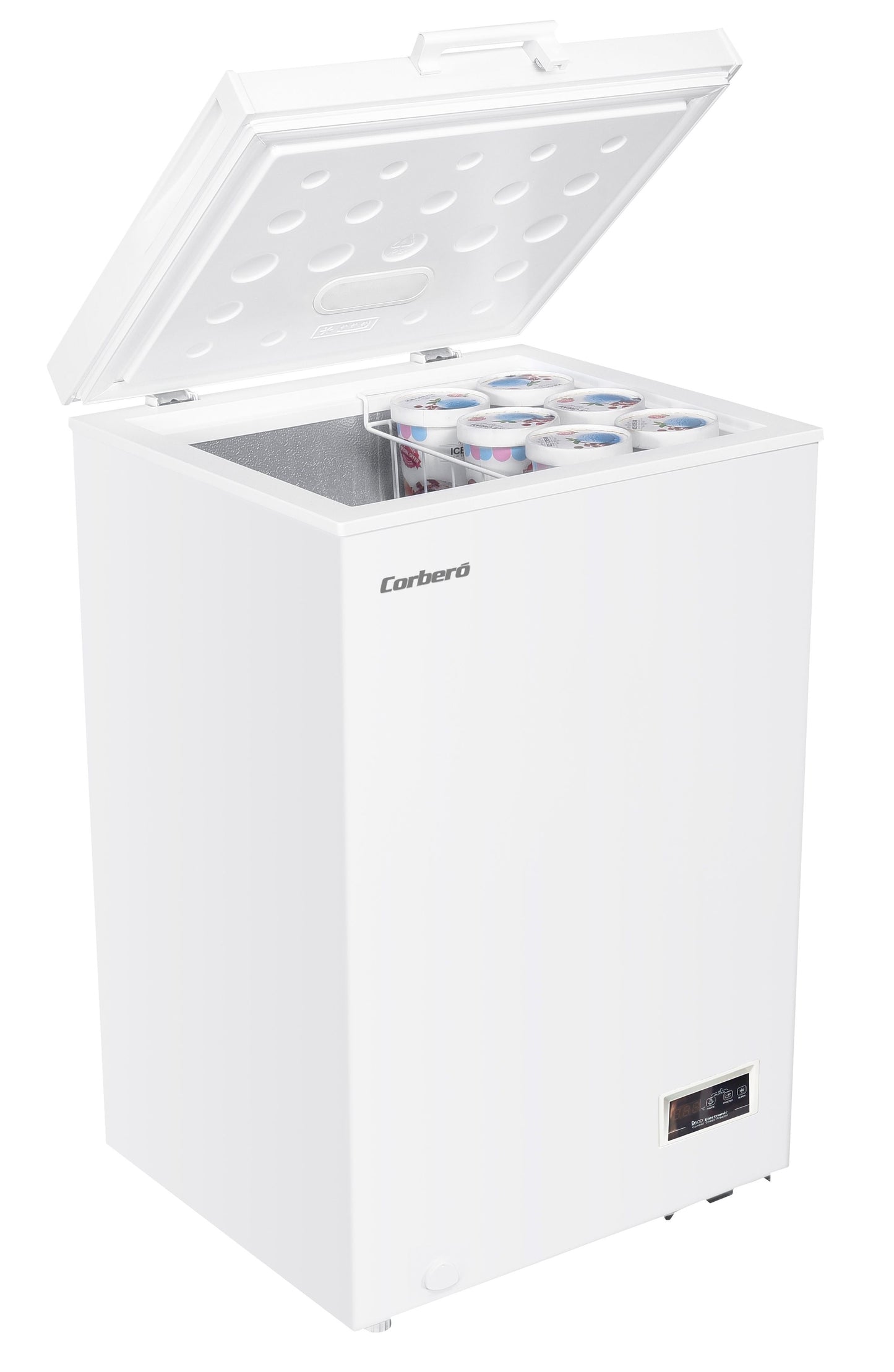 ARCON Congelador horizontal Corbero CCHH10024E, Blanco, 48 cm, E 98L