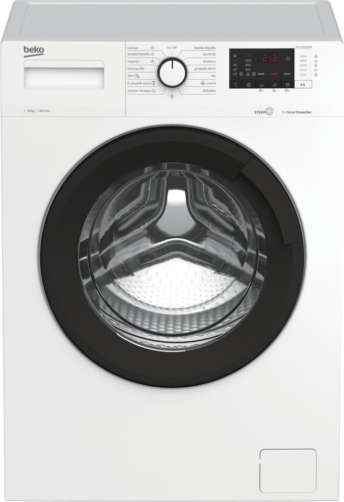 Beko WTA10712XSWR Washing Machine, 10kg, 1400rpm, B, Steam