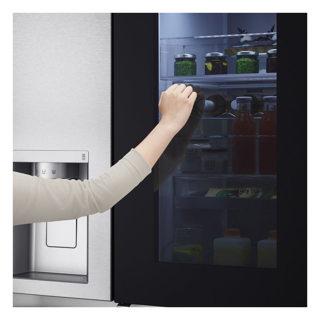 Lg American refrigerator GSXV90MBAE, Inox, 179 cm, No Frost, E