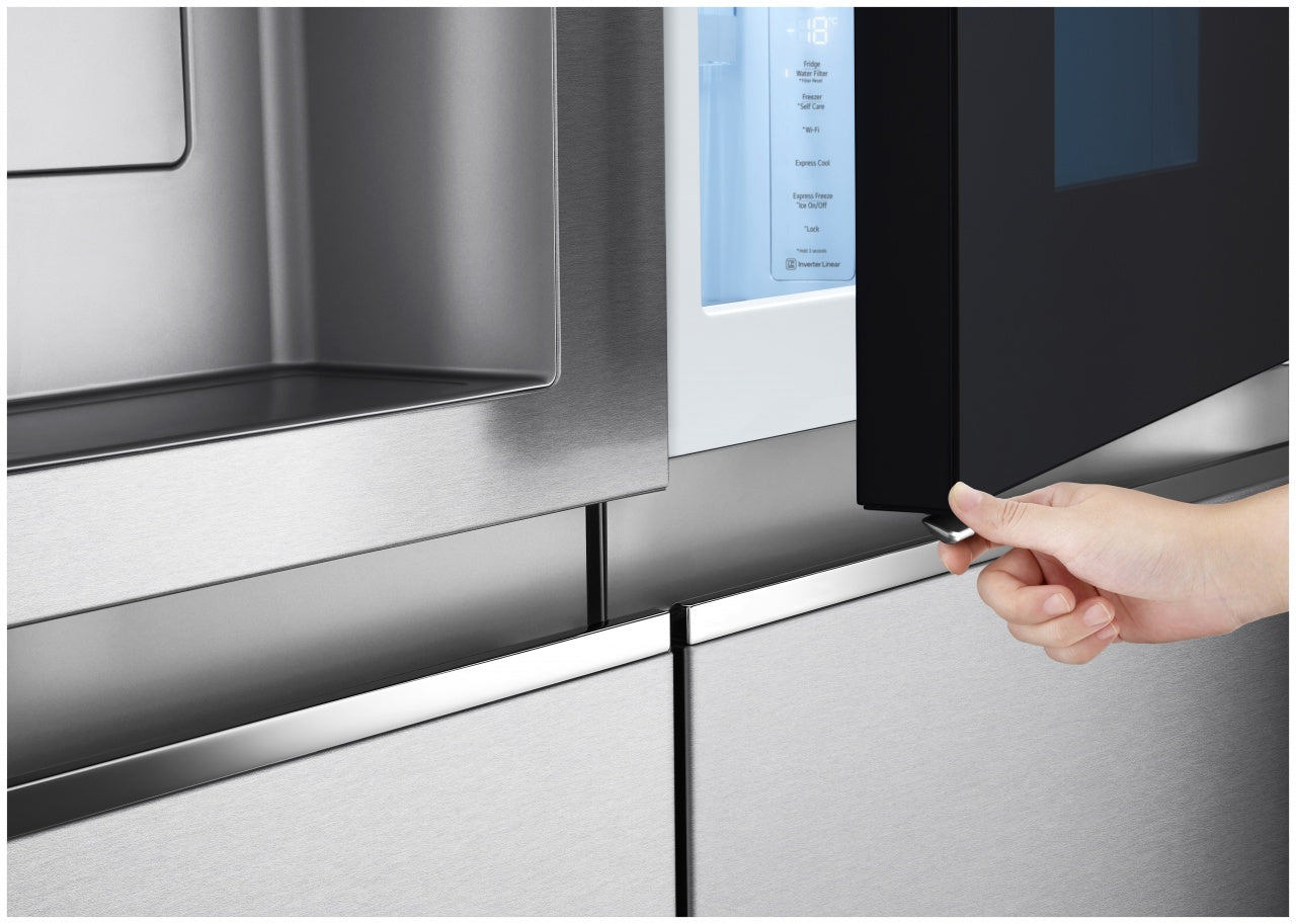 Lg American refrigerator GSXV90MBAE, Inox, 179 cm, No Frost, E