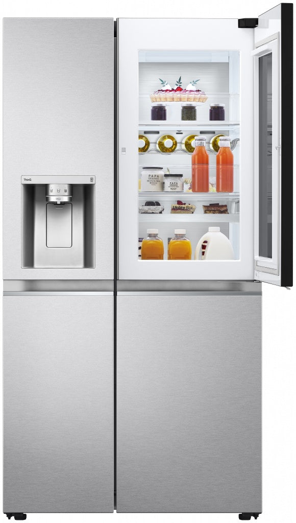 Lg American refrigerator GSXV90MBAE, Inox, 179 cm, No Frost, E