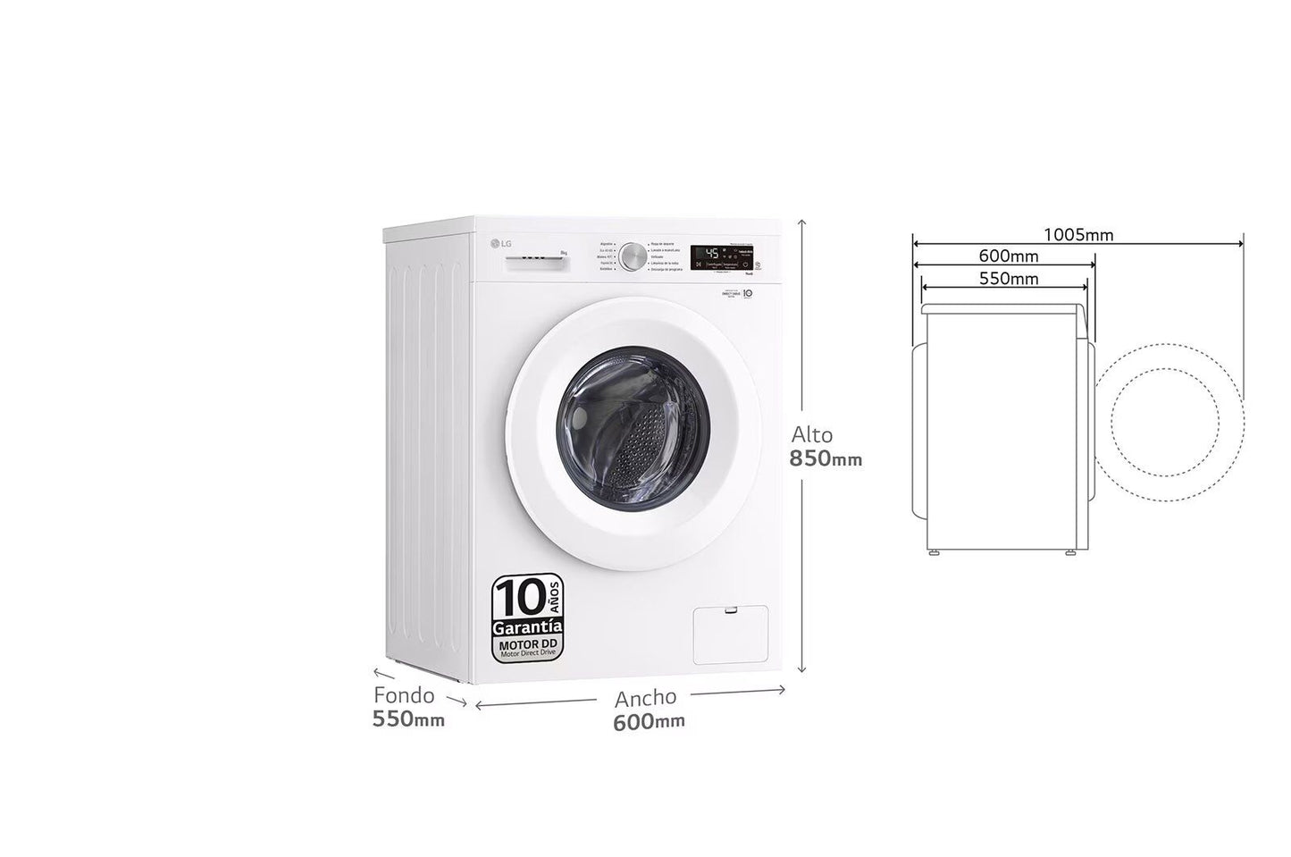 CF JOHNSON NAVIA80 8KG 1200RPM WASHER