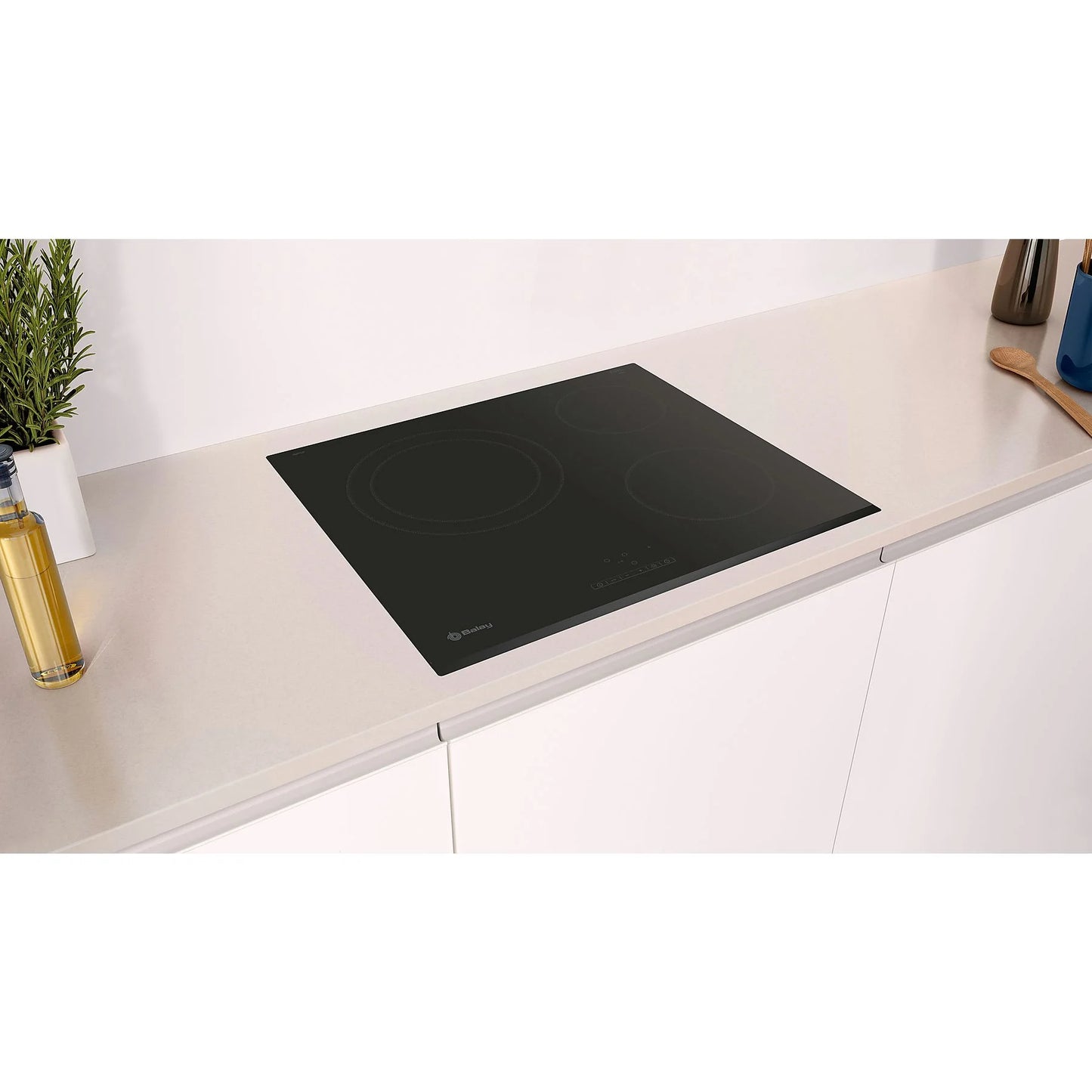 Placa vitrocerámica - Balay 3EB715LR, 3 zonas, 60 cm, Biselado delantero ¡LIQUIDACIÓN!