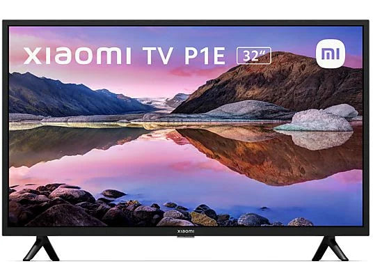 TV LED 32" - Xiaomi TV P1E, HD, Smart TV, DVB-T2 (H.265), Dolby Audio, Negro