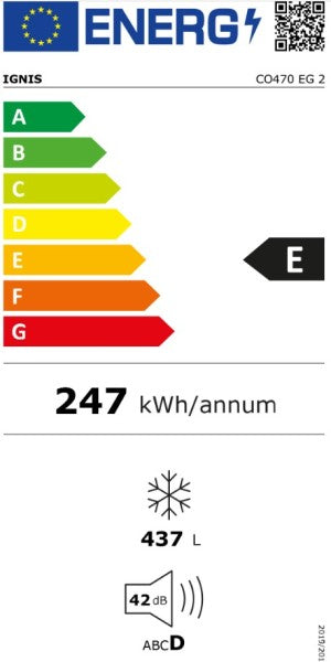 ARCON CONGELADOR HORIZONTAL IGNIS CO470EG2, 141x70cm, E, 437L