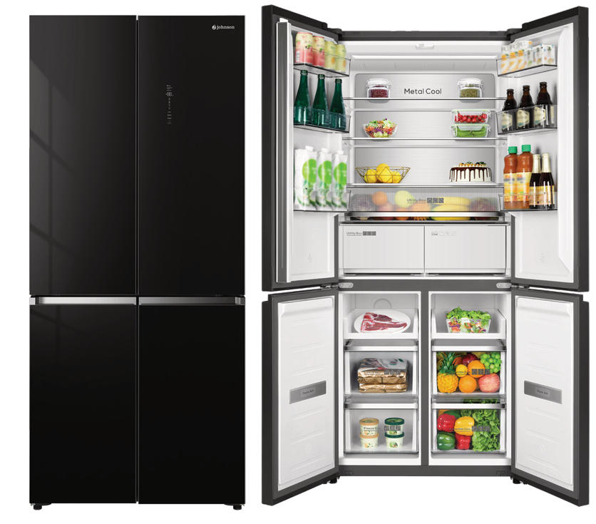 CORBERO REFRIGERATOR CF4PH7823NFDXMAD AMERICAN 4P 180X79CM, E, DARK INOX