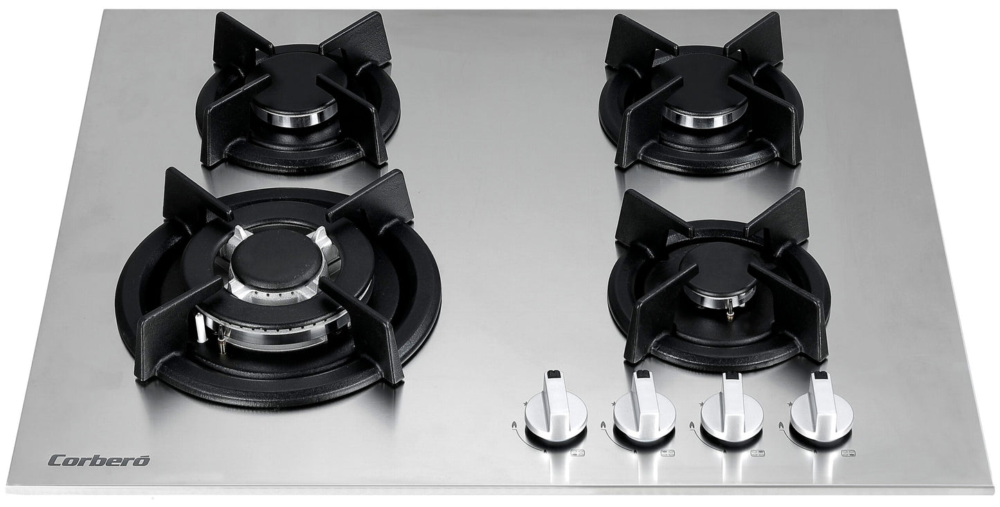 JOHNSON CRISTALGAS 3-BURNER CAST IRON GRILLS COMPLETE BLACK JAMA3BN1