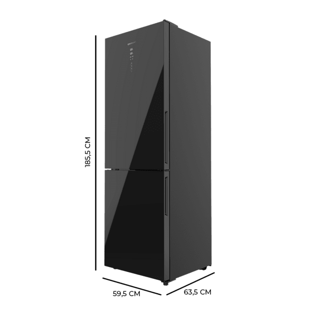 DAEWOO INOX NO FROST COMBI REFRIGERATOR