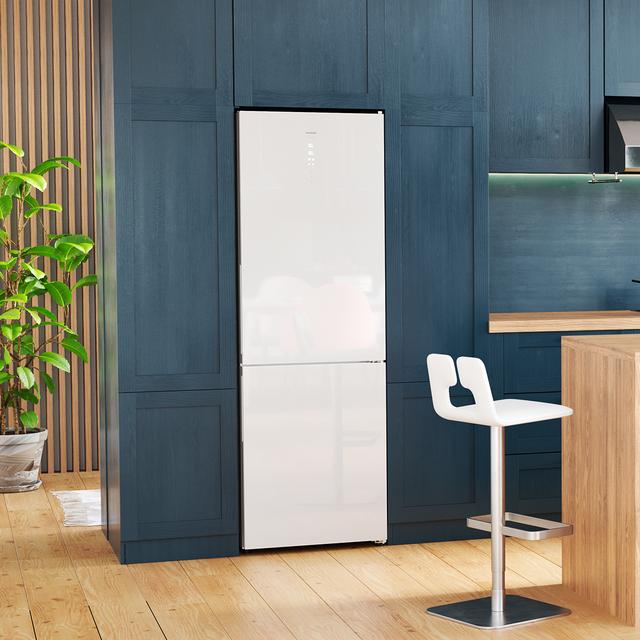 DAEWOO INOX NO FROST COMBI REFRIGERATOR