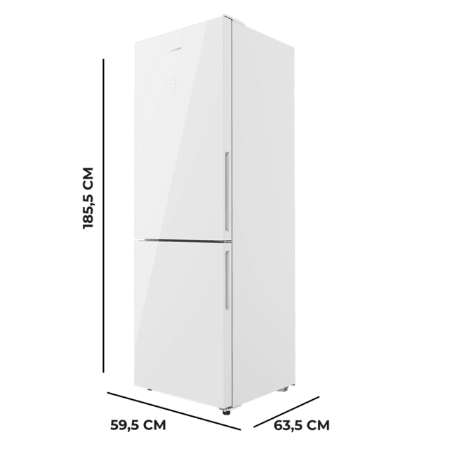 DAEWOO INOX NO FROST COMBI REFRIGERATOR